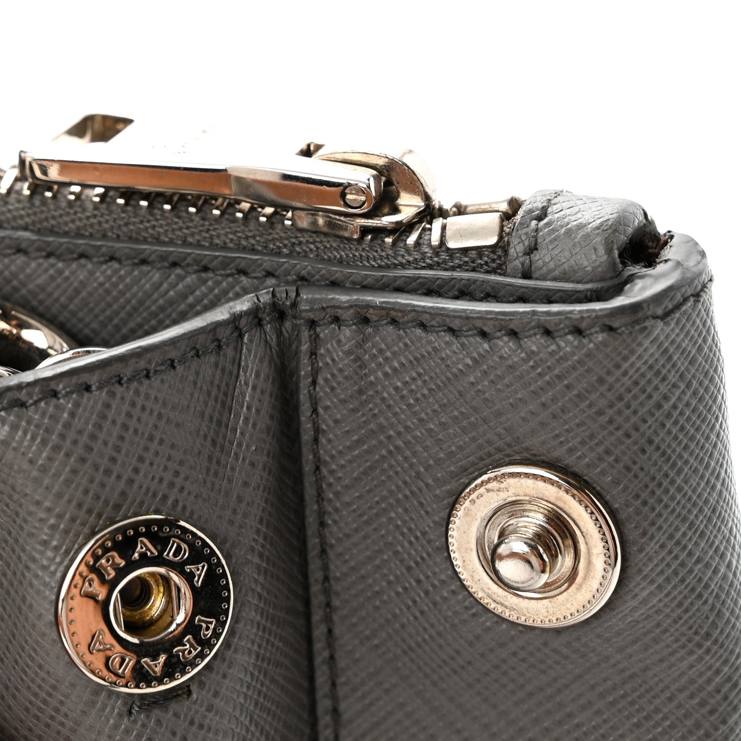 Prada Saffiano Lux Medium Galleria Double Zip Tote Grey 15 of 18