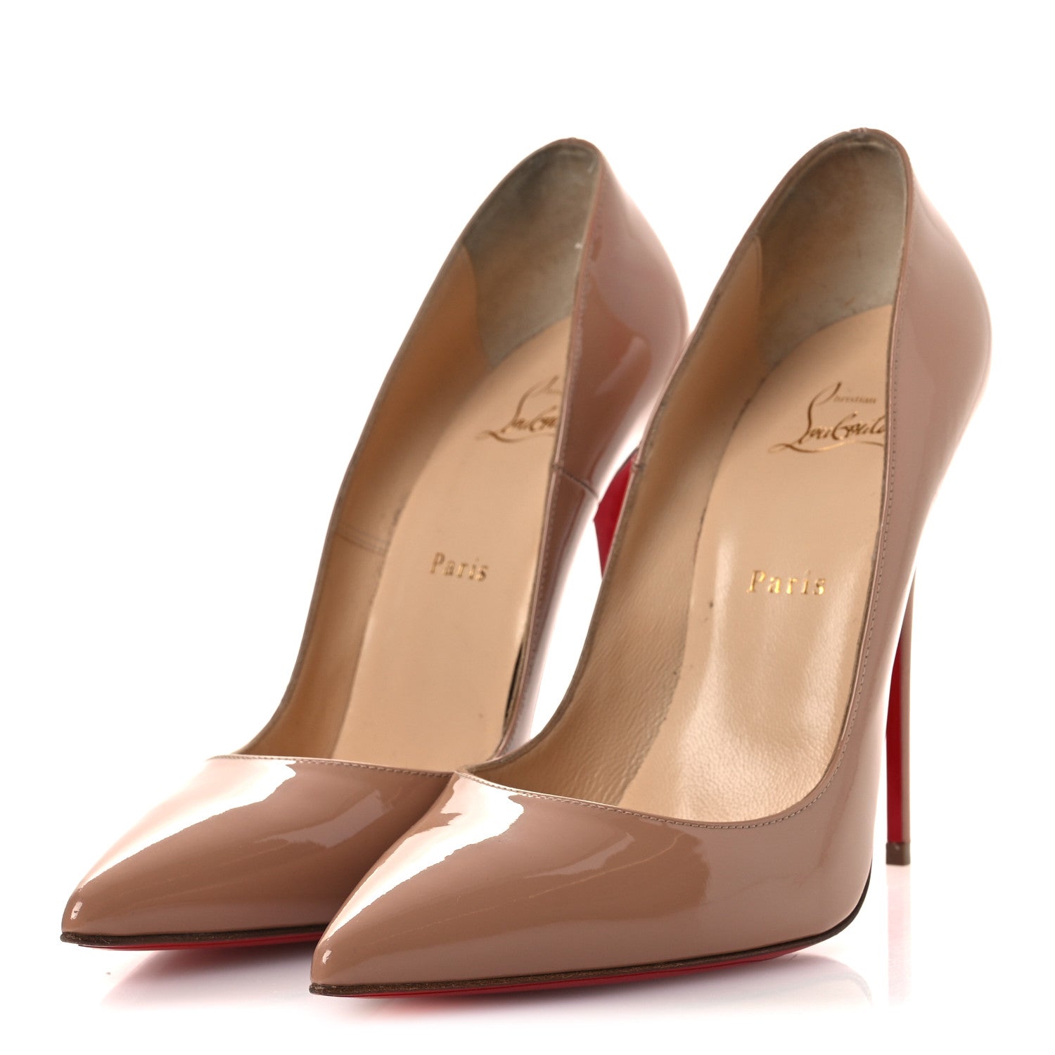 Christian Louboutin Patent So Kate 120 Pumps 41.5 Nude 4 of 12