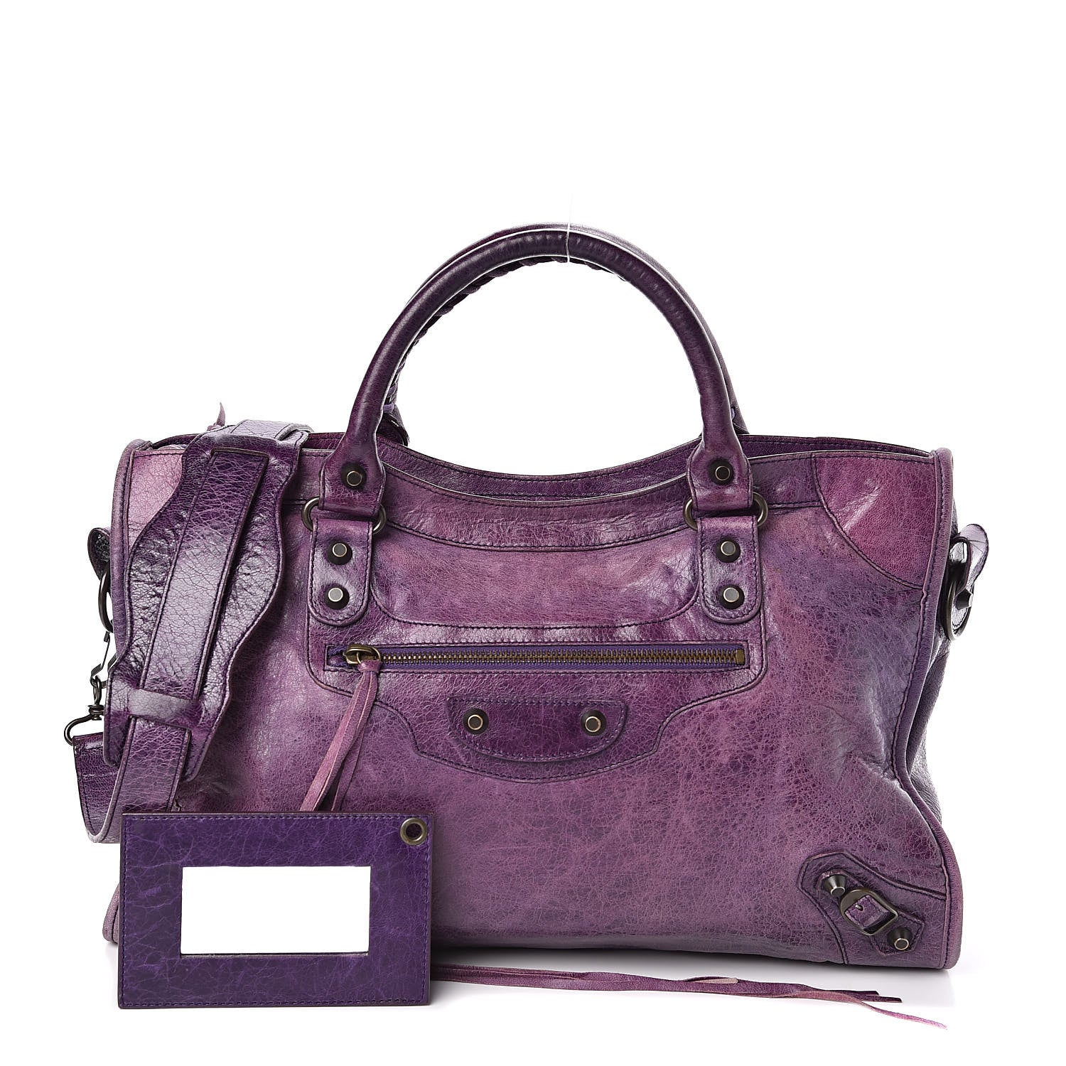 Balenciaga Agneau Classic Hardware City Raisin 1 of 11