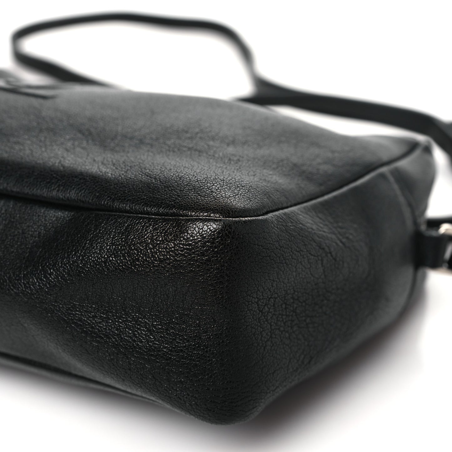 Lambskin Monogram Small Lou Camera Bag Black