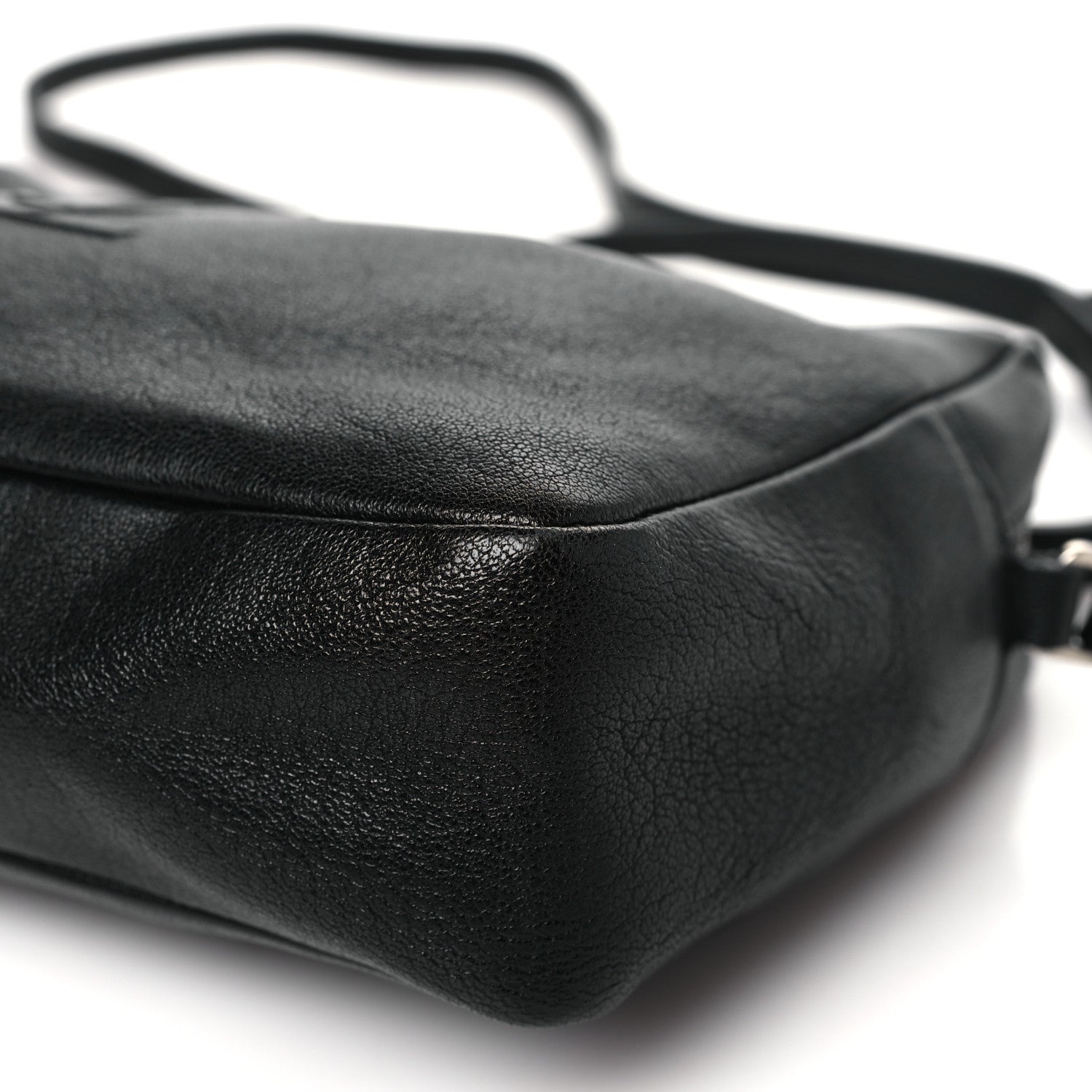 Saint Laurent Lambskin Monogram Small Lou Camera Bag Black 9 of 10