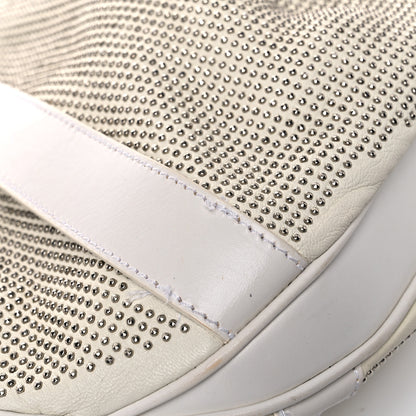 Burberry Calfskin Studded Hobo White 19 of 34