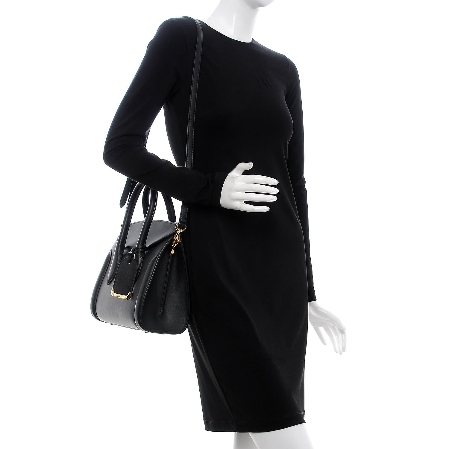 Alexander McQueen Sweet Calfskin Small Heroine 30 Black 2 of 11
