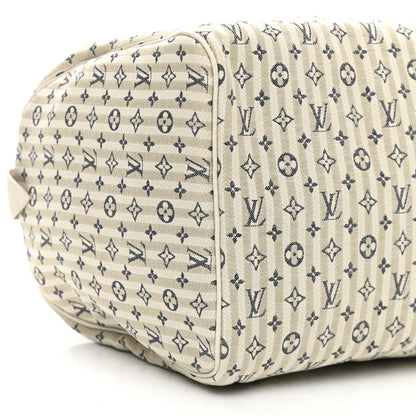 Louis Vuitton Mini Lin Croisette Speedy 30 Blue 9 of 10