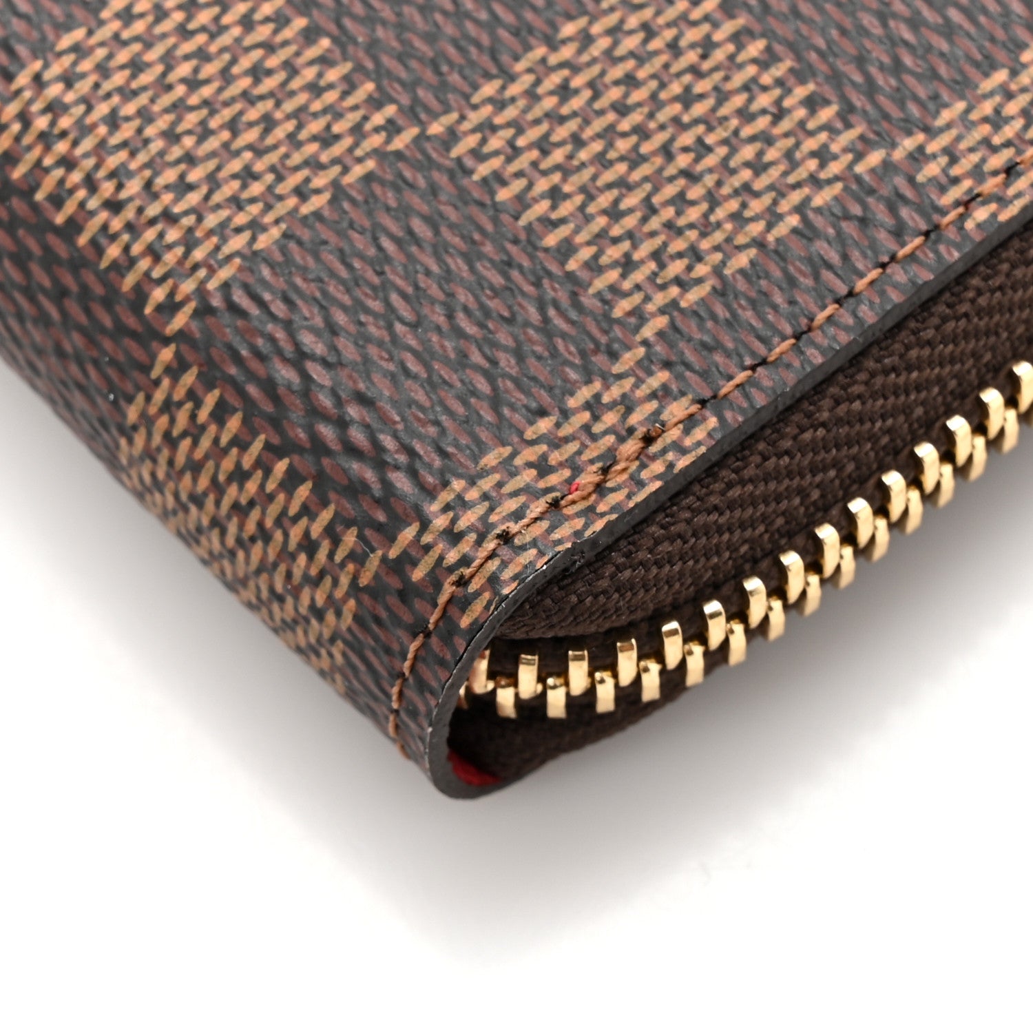 Louis Vuitton Damier Ebene Clemence Wallet Cherry 7 of 8