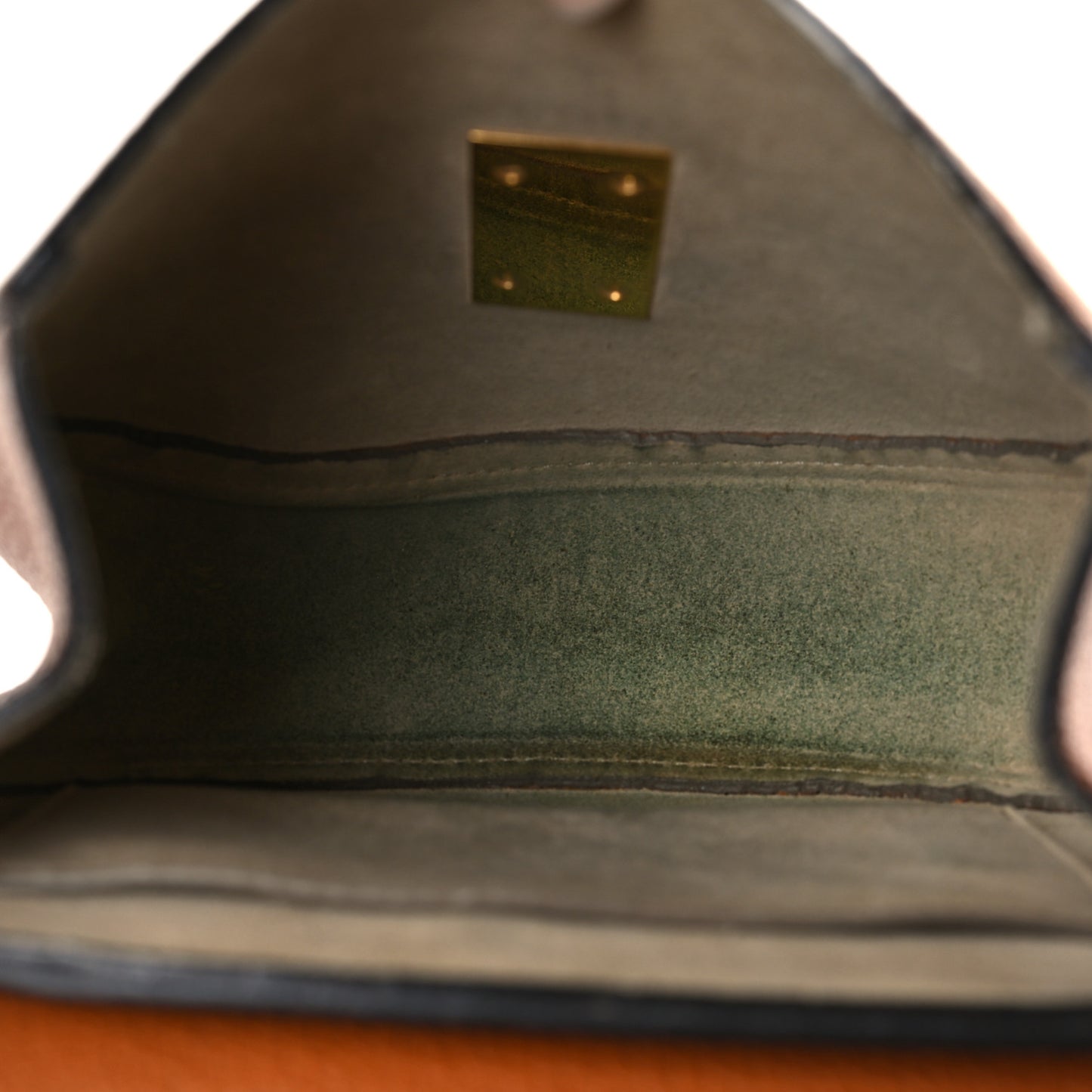 Grained Lambskin Mini Drew Shoulder Bag Caramel