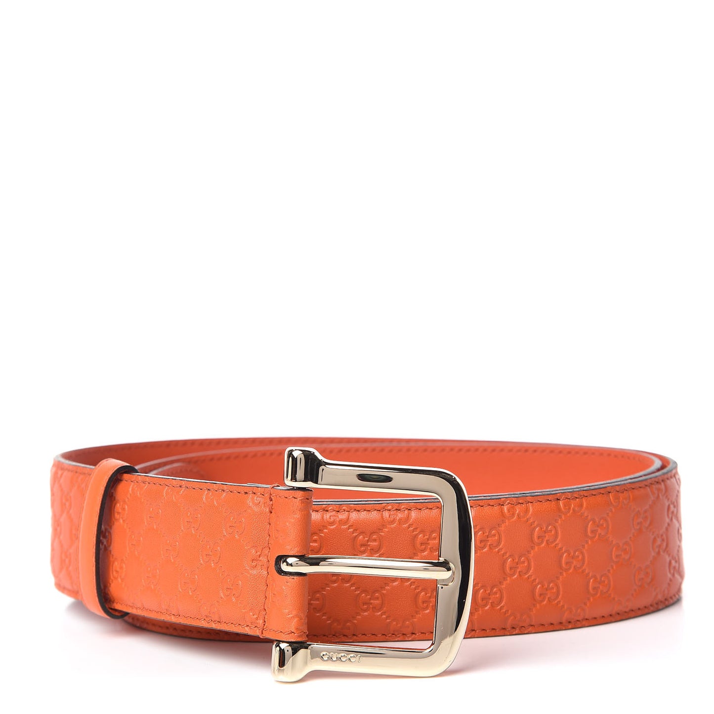 Soft Microguccissima 40mm Belt 95 38 Sun Orange