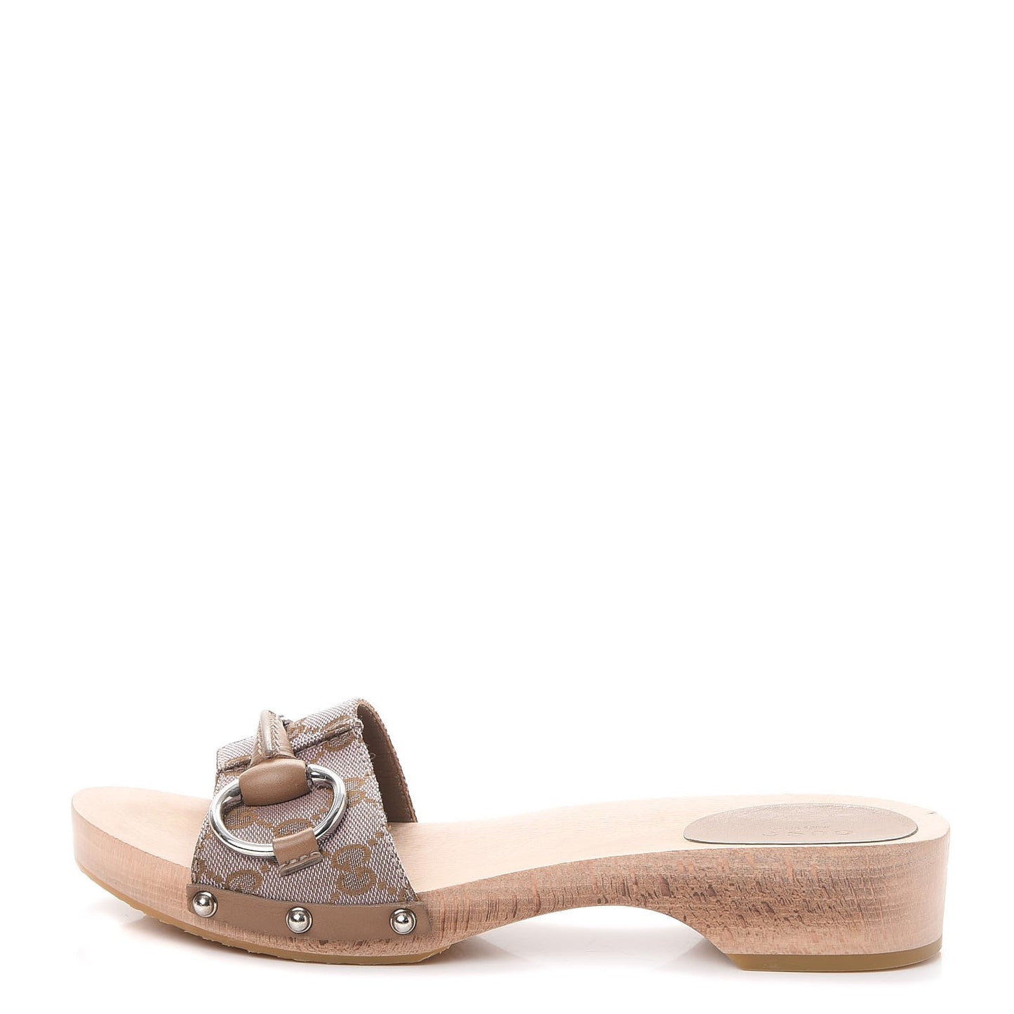 Monogram Icon Bit Wood Clogs 40 Mauve