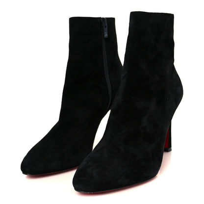 Christian Louboutin Suede Suprabooty 85 Ankle Boots 39.5 Black 4 of 9