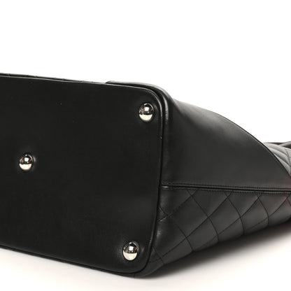 Chanel Calfskin Quilted Large Cambon Tote Black White 10 of 10