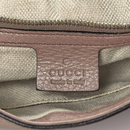 Gucci Pebbled Calfskin Medium Soho Flap Crossbody Camelia 5 of 12