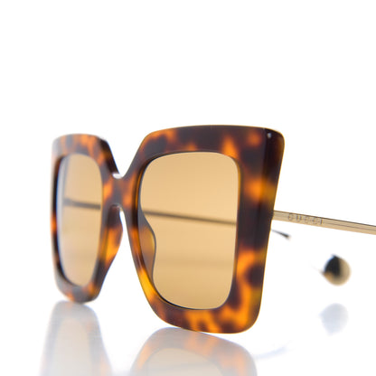 Gucci Acetate Oversize Square Frame GG0435S Sunglasses Havana 7 of 8