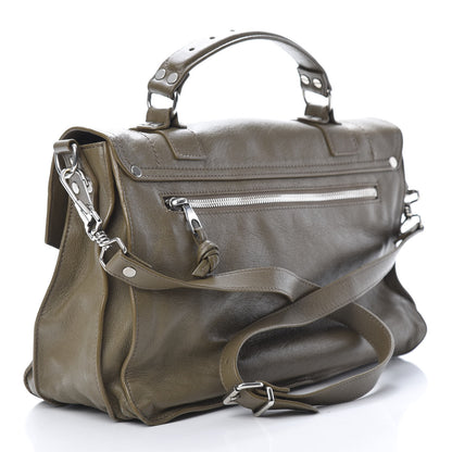 Proenza Schouler Lambskin Medium PS1 Satchel Dark Olive 3 of 13