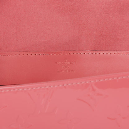 Louis Vuitton Vernis Ana Clutch Rose Litchi 6 of 9