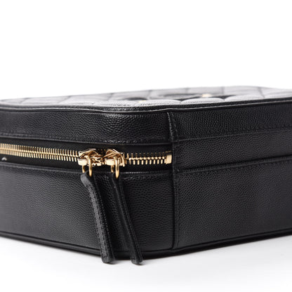 Chanel Caviar Quilted Medium CC Filigree Vanity Case Black 6 of 11
