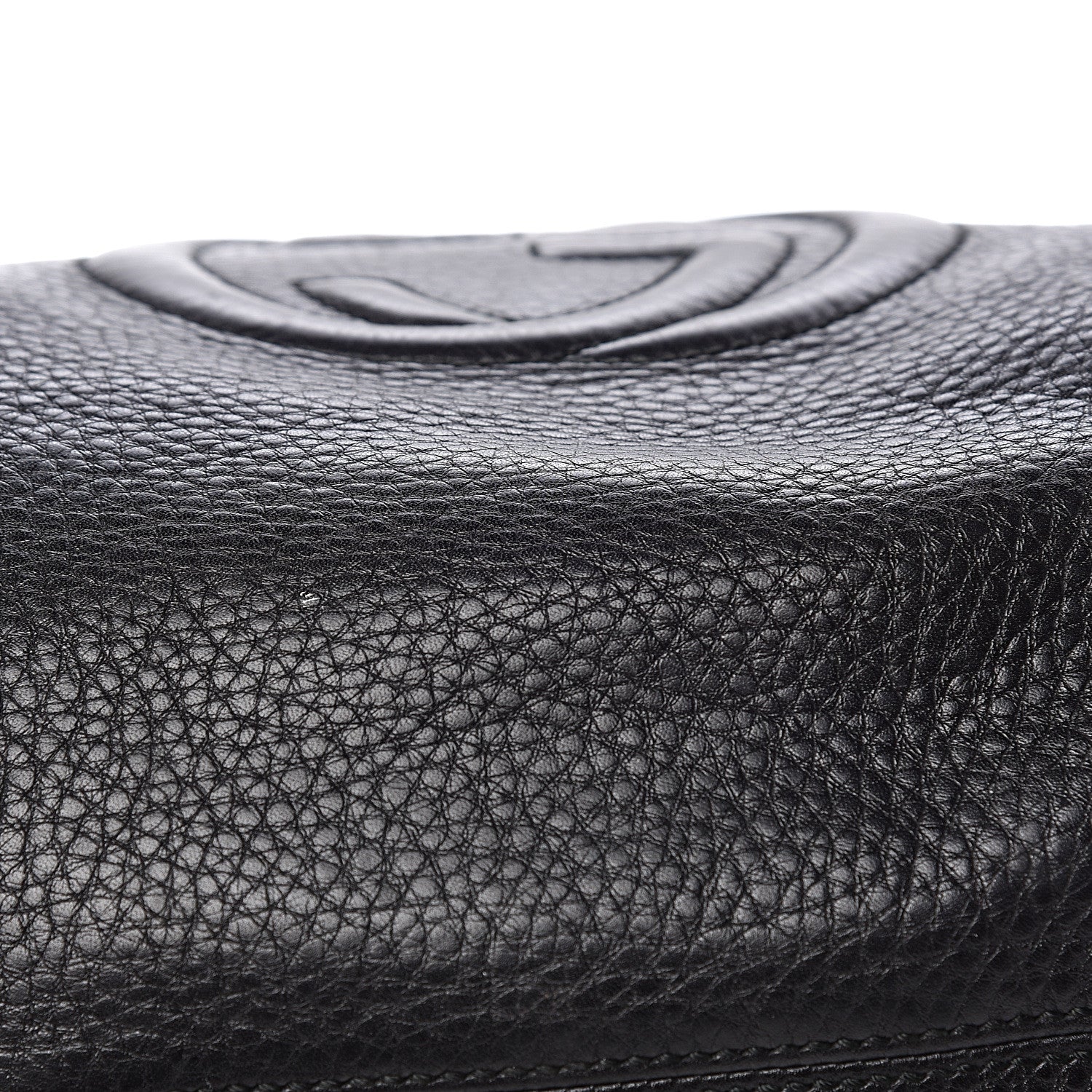 Gucci Pebbled Calfskin Medium Soho Chain Hobo Black 15 of 16