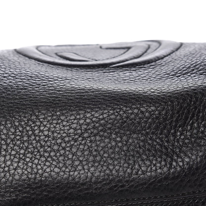 Gucci Pebbled Calfskin Medium Soho Chain Hobo Black 15 of 16