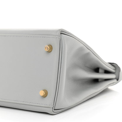 Hermes Evercolor Kelly Retourne 28 Bleu Glacier 10 of 12