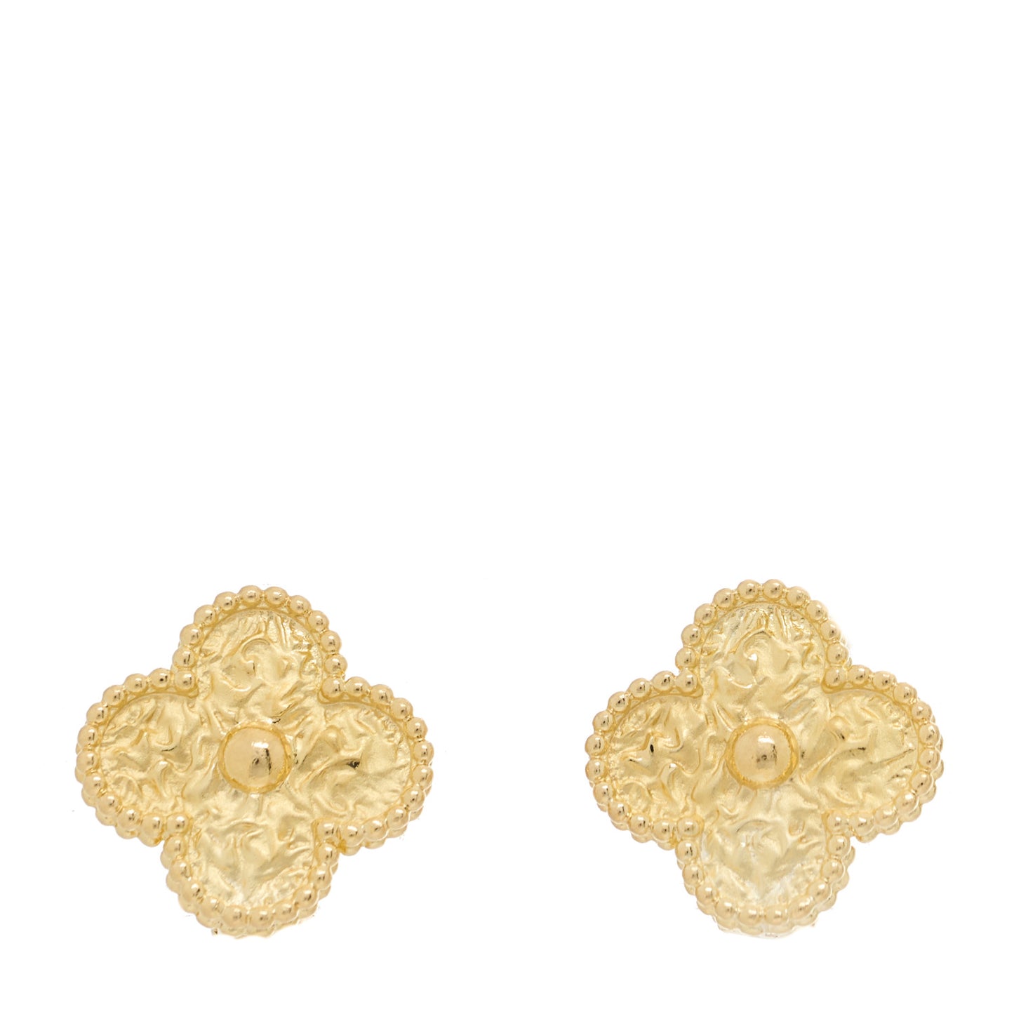 18K Yellow Gold Vintage Alhambra Earrings