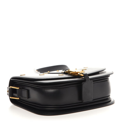 Valentino Garavani Calfskin V-Locker Saddle Bag Black 4 of 11