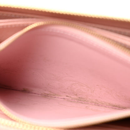 Louis Vuitton Damier Azur Zippy Wallet Rose Ballerine 8 of 11