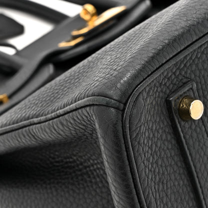 Hermes Taurillon Clemence Birkin 35 Black 21 of 25