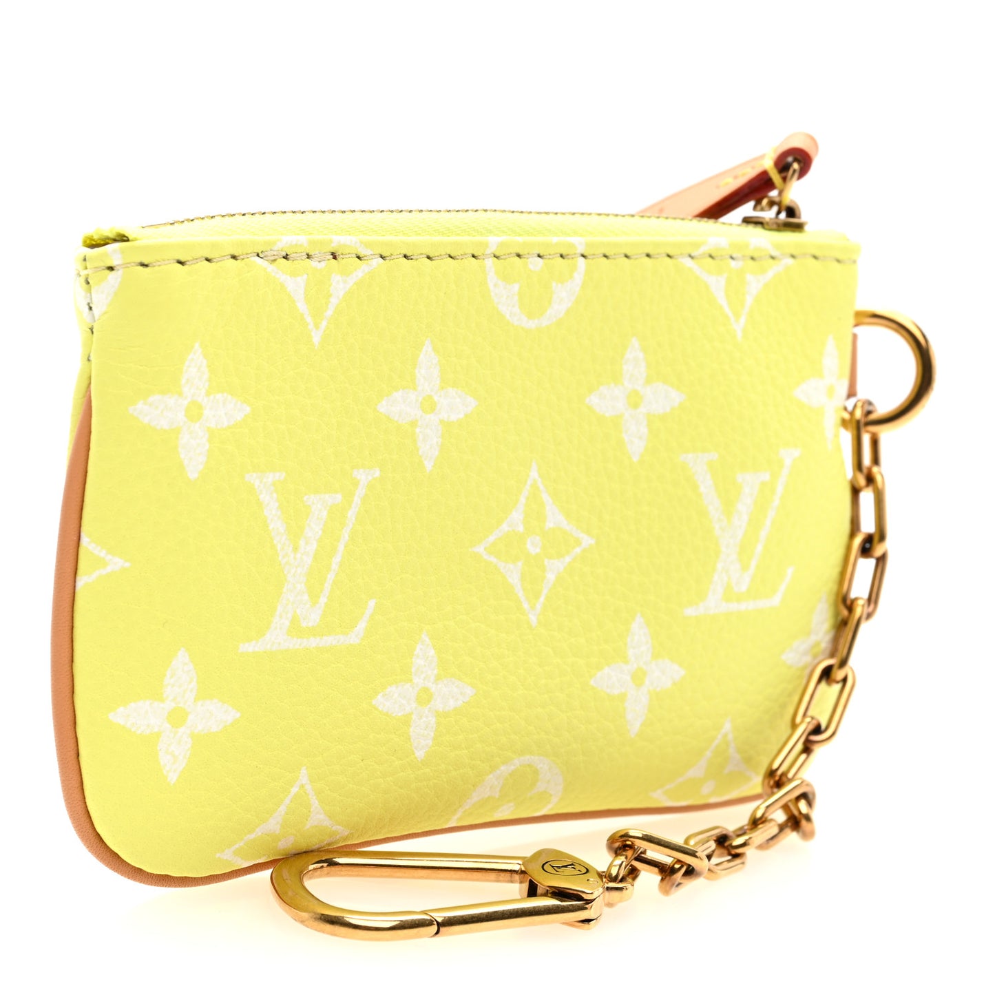 Calfskin Monogram P9 Pouch Lemonade Yellow