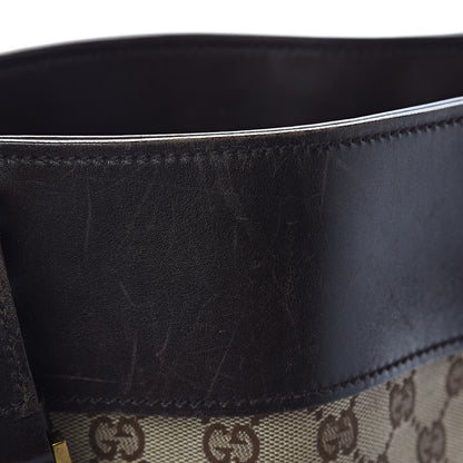 Gucci Monogram Calfskin Tote Dark Brown 10 of 18