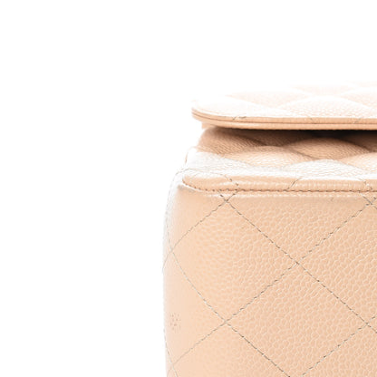 Chanel Caviar Quilted Jumbo Double Flap Beige Clair 14 of 18
