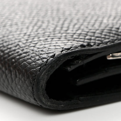 Hermes Epsom Bearn Gusset Wallet Black 9 of 9