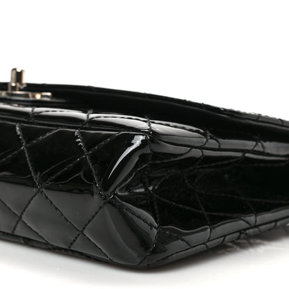 Chanel Patent Quilted Medium Diagonal CC Flap Black 8 of 9