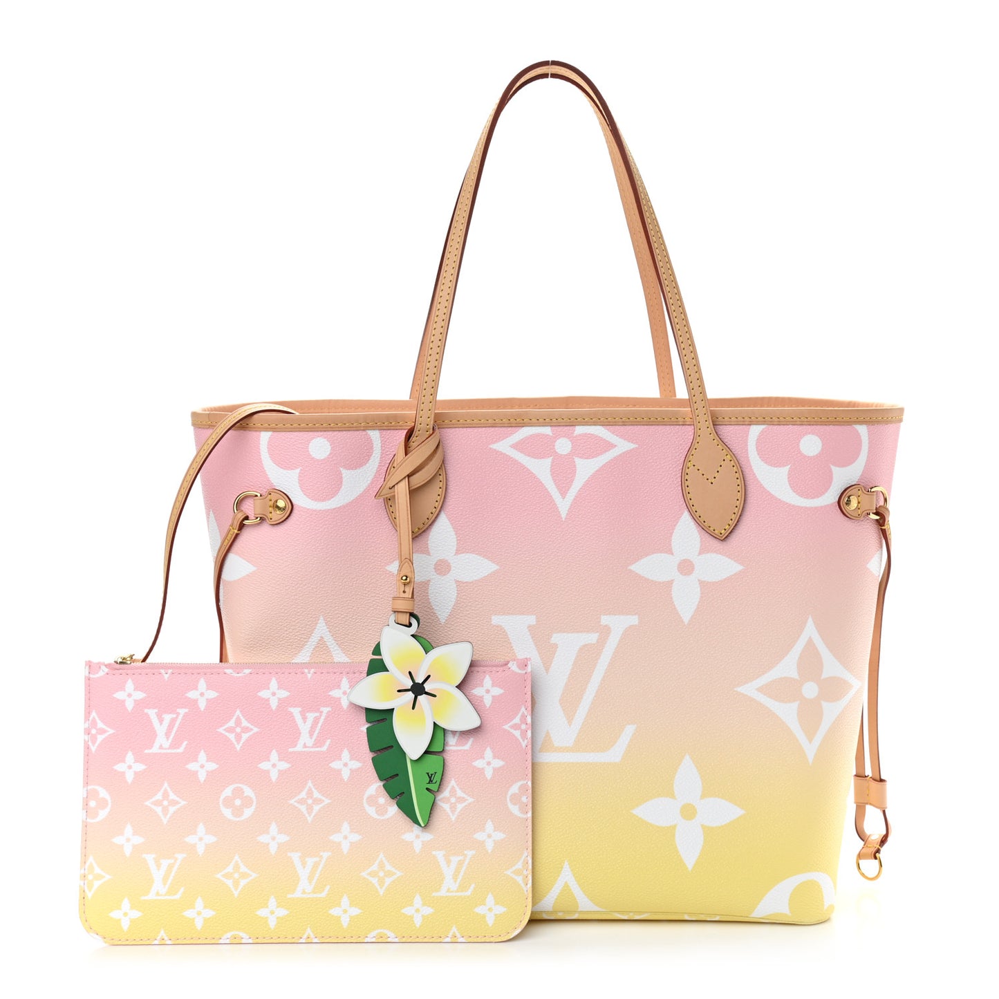Monogram Giant By The Pool Neverfull MM Light Pink