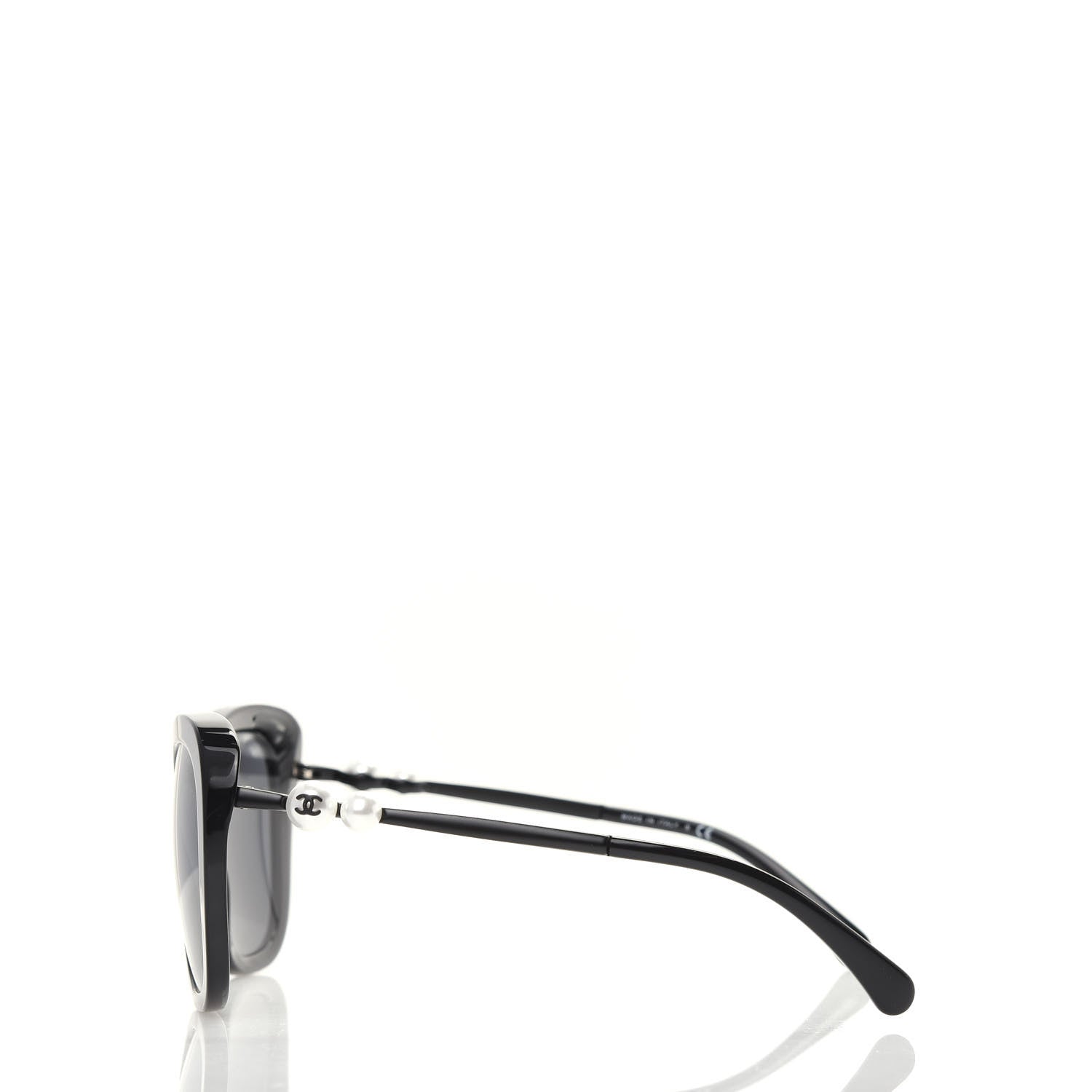 Chanel Acetate Butterfly Winter Pearl Sunglasses 5339-H Black 3 of 7