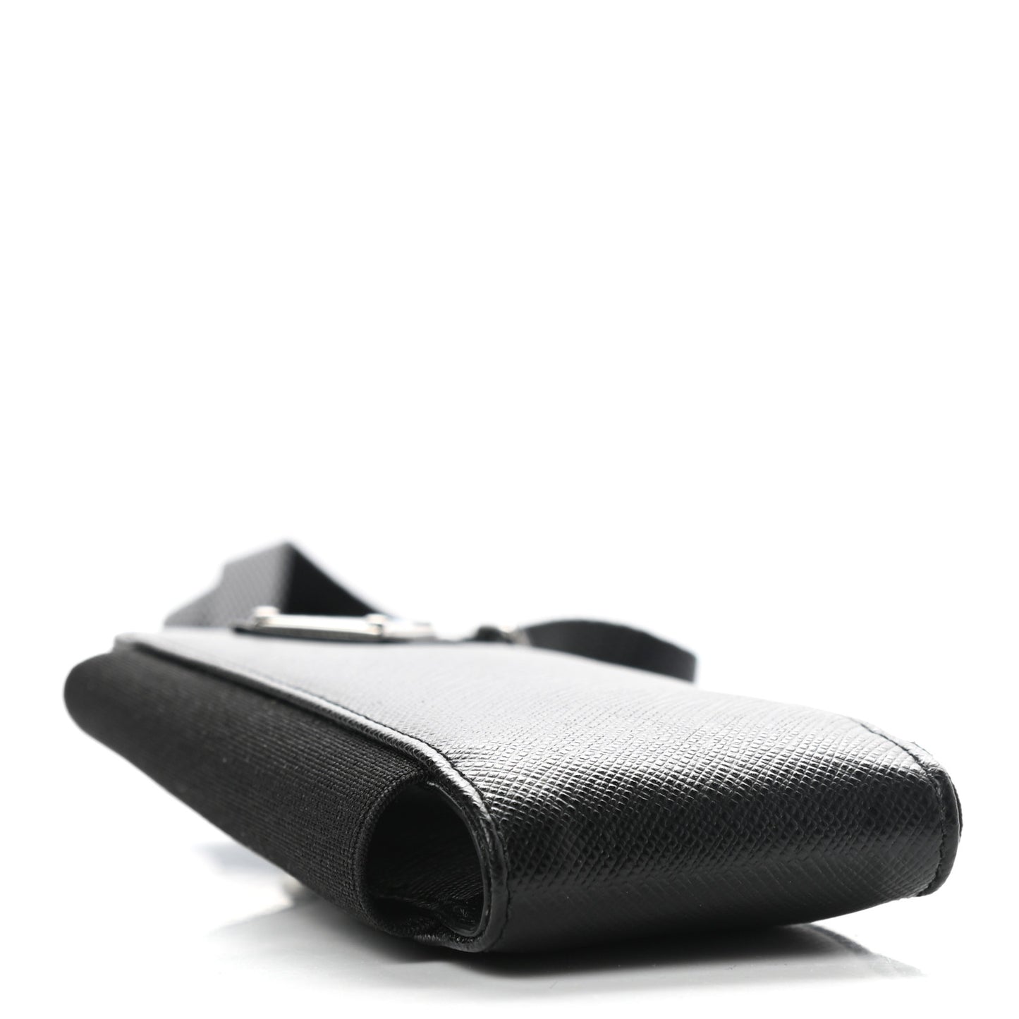 Saffiano Phone Case Pouch Black