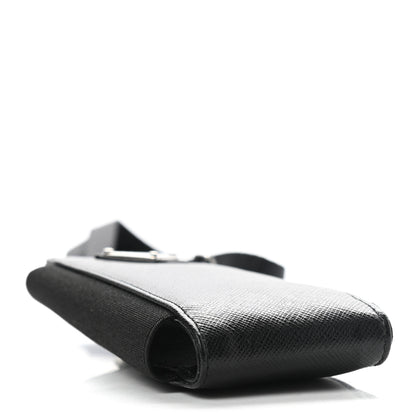 Prada Saffiano Phone Case Pouch Black 4 of 6