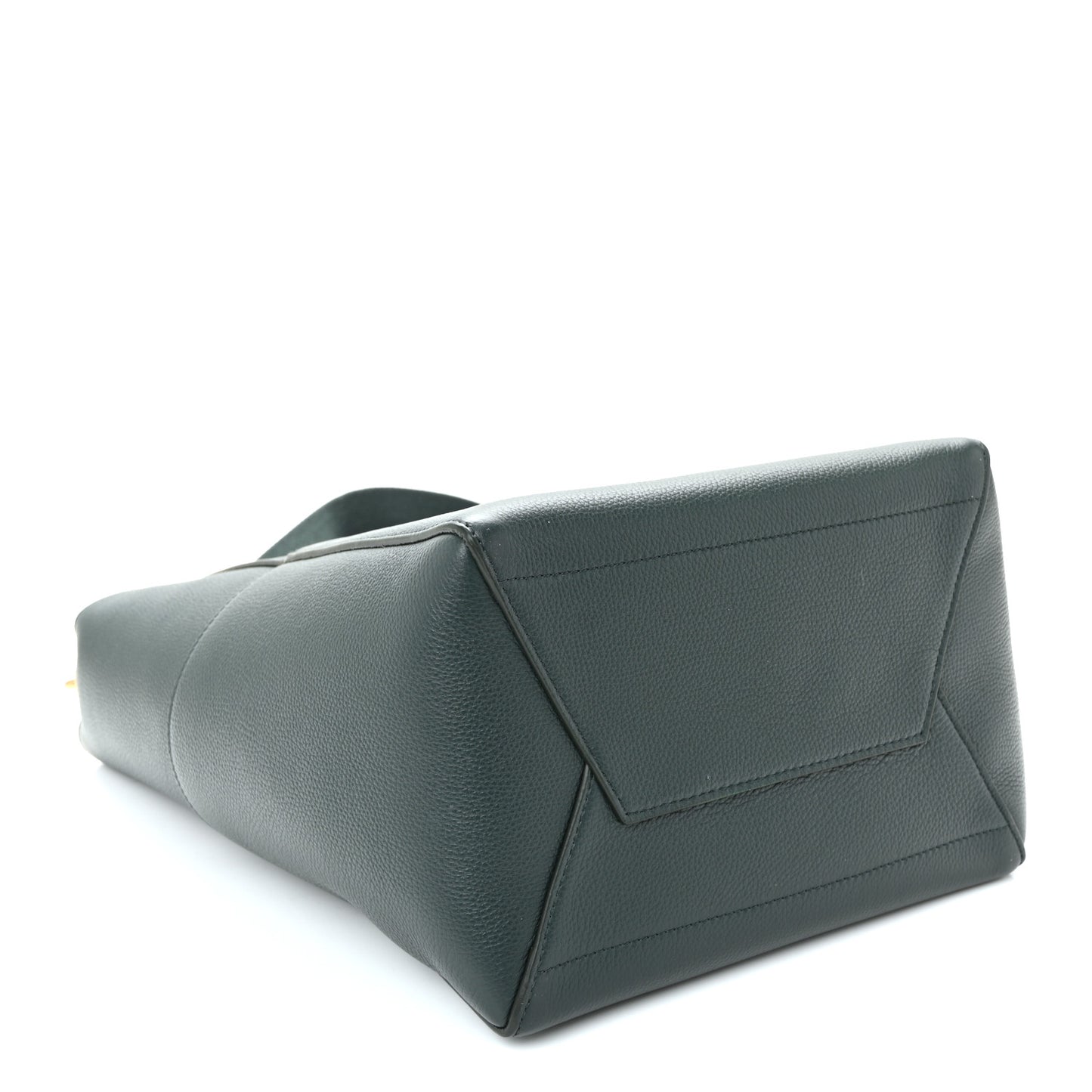 Soft Grained Calfskin Sangle Bucket Bag Amazone