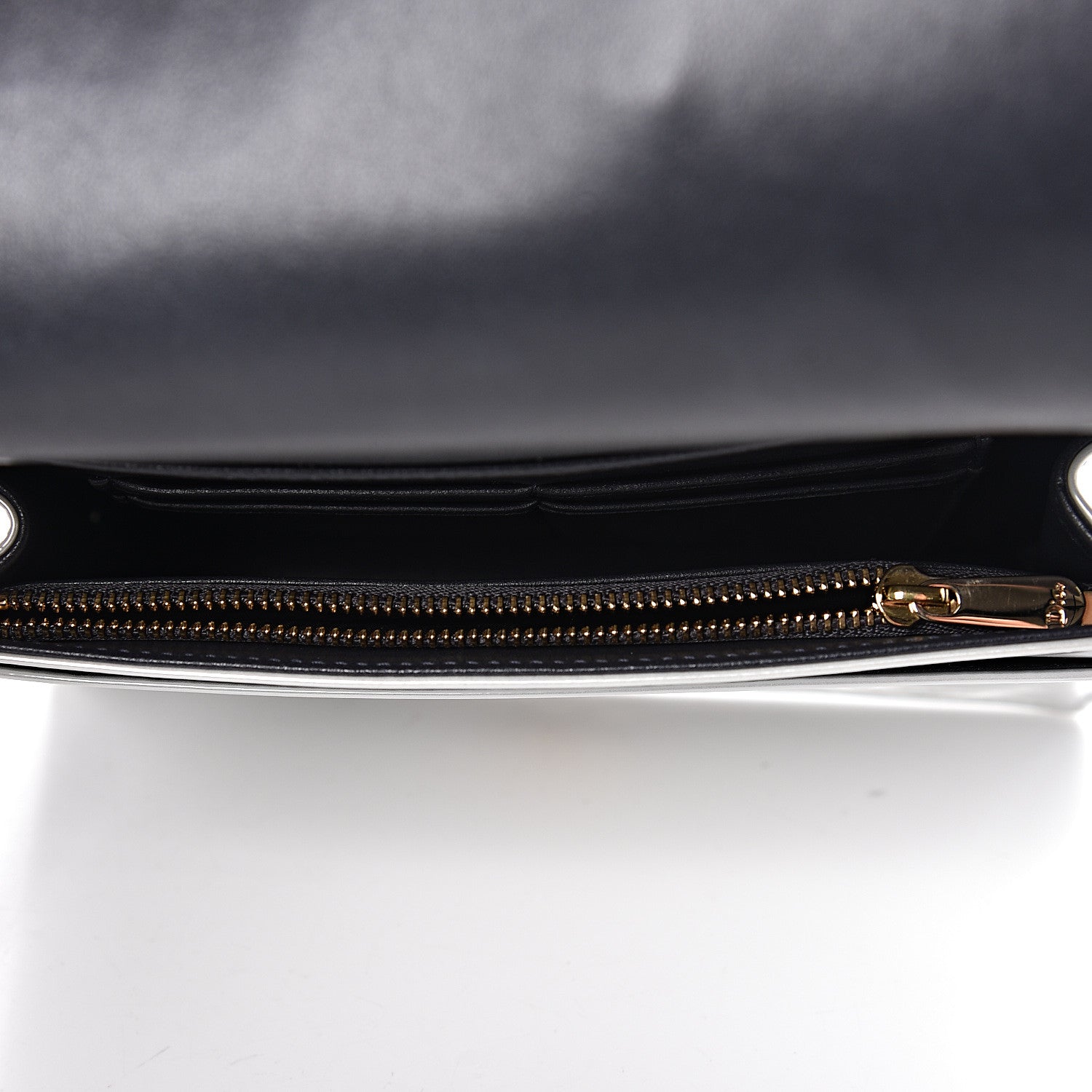 Christian Dior Patent Micro-Cannage Diorama Wallet on Chain Pouch White 5 of 16