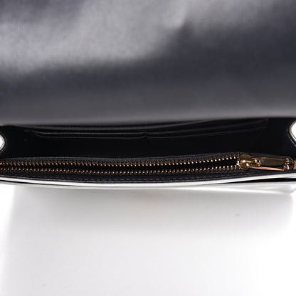 Christian Dior Patent Micro-Cannage Diorama Wallet on Chain Pouch White 5 of 16