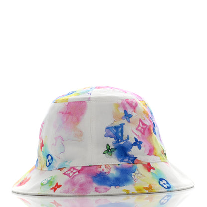Louis Vuitton Watercolor Cotton Transformable Bob Bucket Hat 60 Multicolor 4 of 14