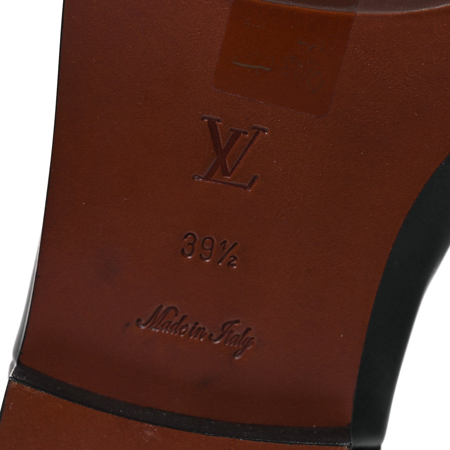 Calfskin LV Amiral High Boot 39.5 Black