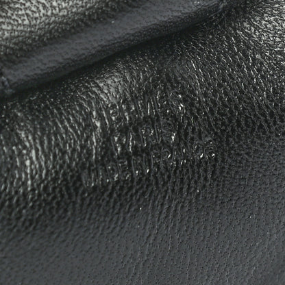 Hermes Milo Lambskin Grigri Rodeo Horse Bag Charm MM So Black 3 of 5