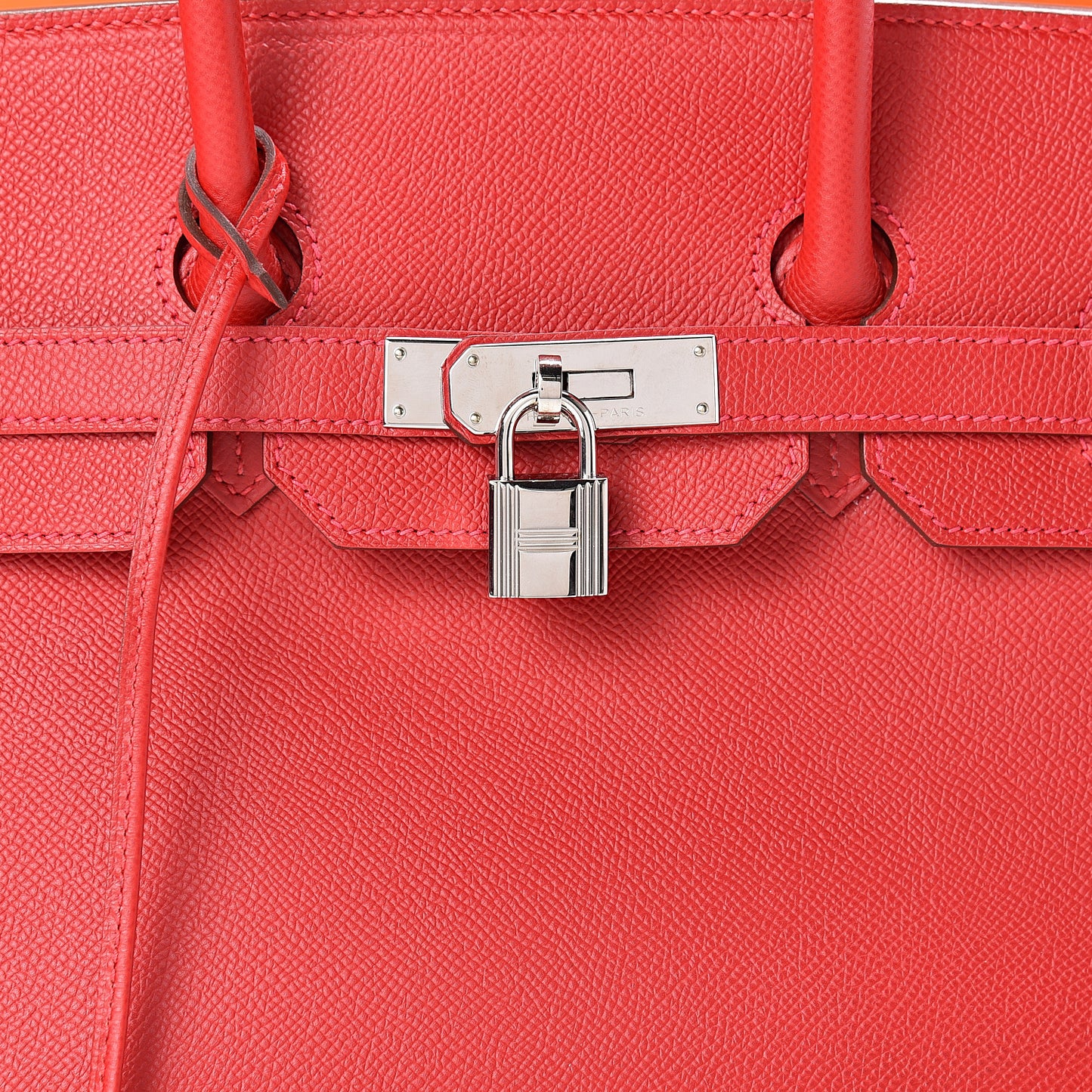 Epsom Birkin 35 Rouge Casaque