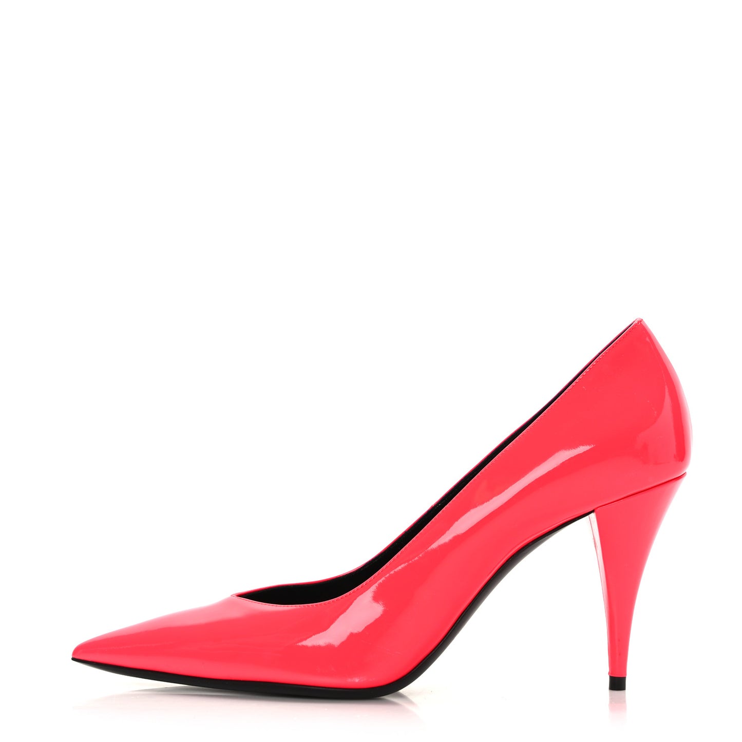 Patent Calfskin Kiki 85 Pumps 40 Fuxia Fluo
