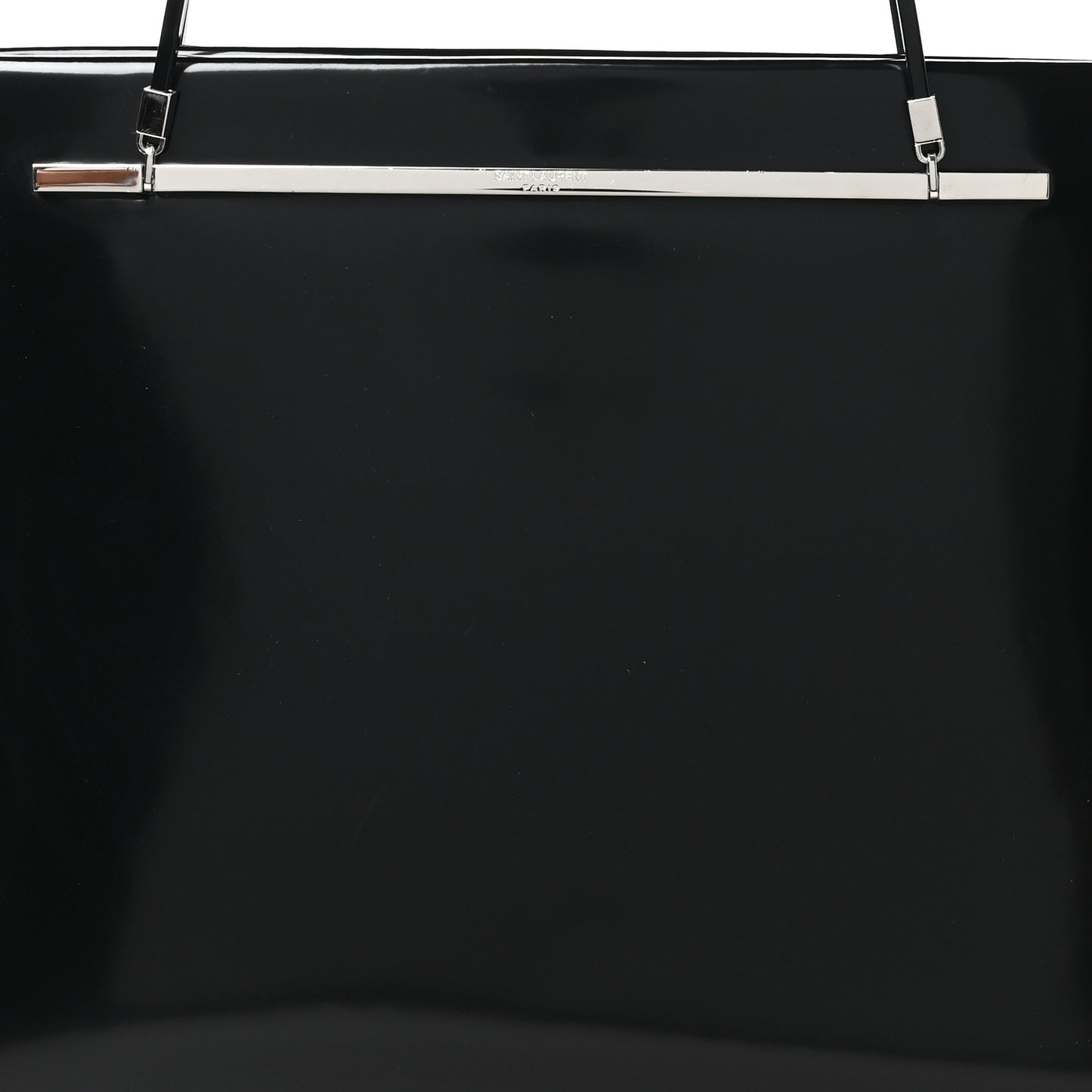 Patent Calfskin Suzanne Shopping Tote Black