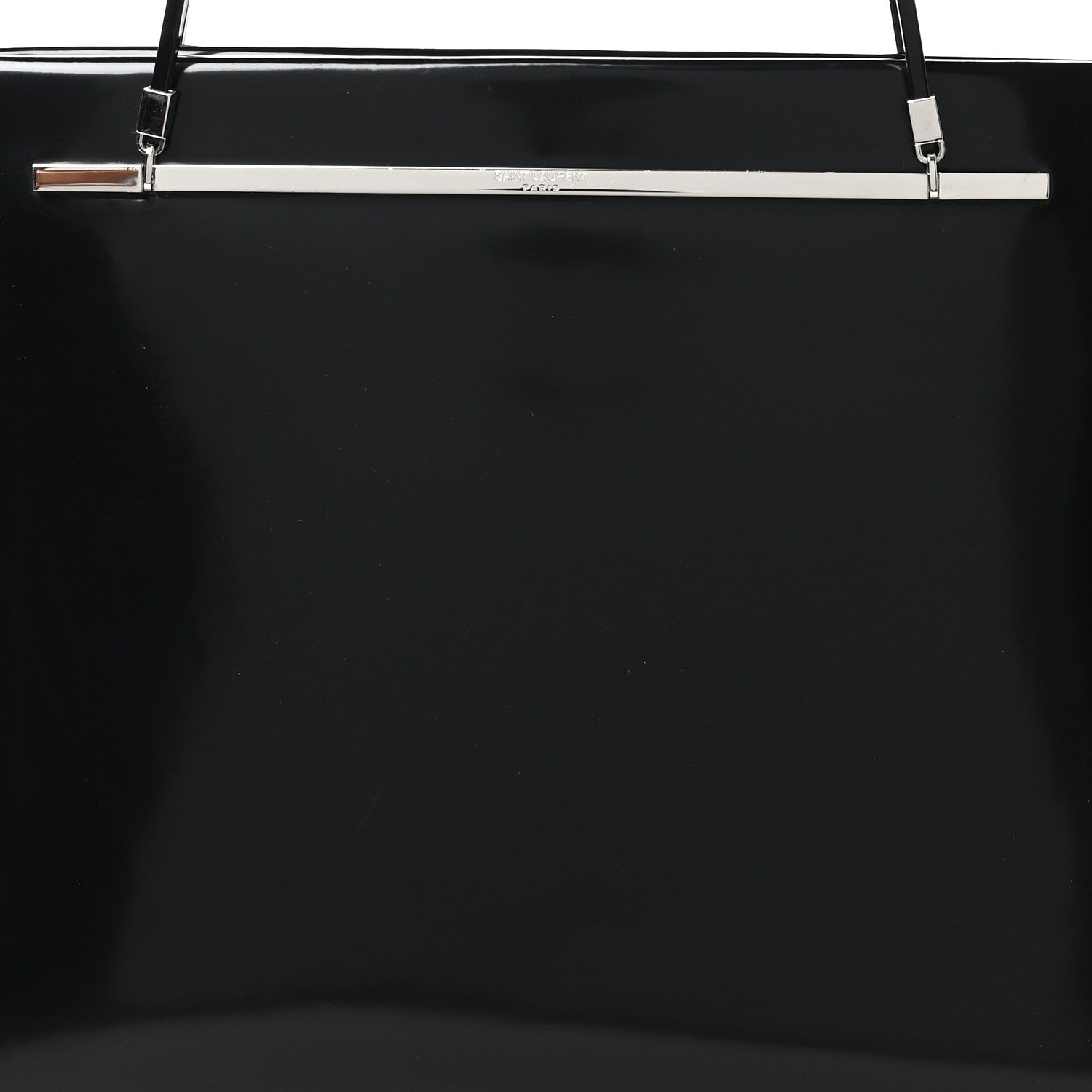 Saint Laurent Patent Calfskin Suzanne Shopping Tote Black 11 of 17