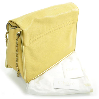 Chloe Grained Calfskin Sally Flap Bag Yellow 3 of 10