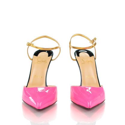 Christian Louboutin Patent Specchio Rivierina 100 Pumps 39 Shocking Pink 2 of 8