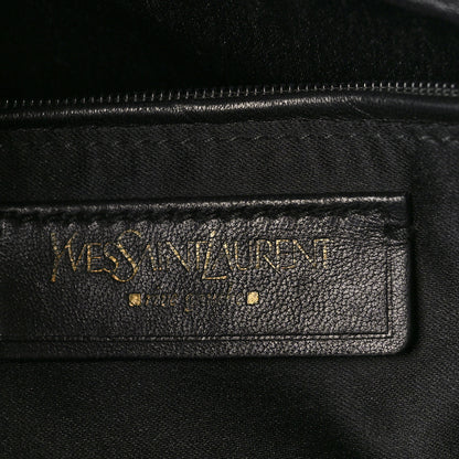 Saint Laurent Textured Patent Calfskin Medium Muse Black 6 of 8