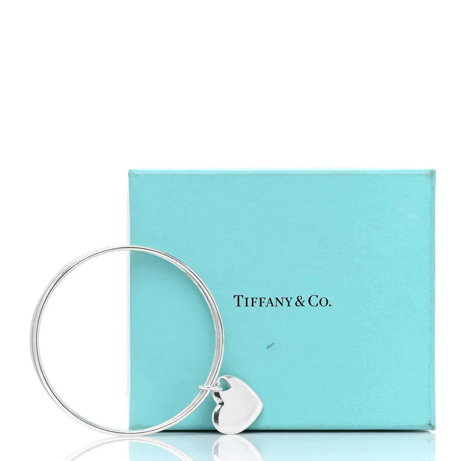 Tiffany Sterling Silver Heart Triple Bangle Bracelet 4 of 4