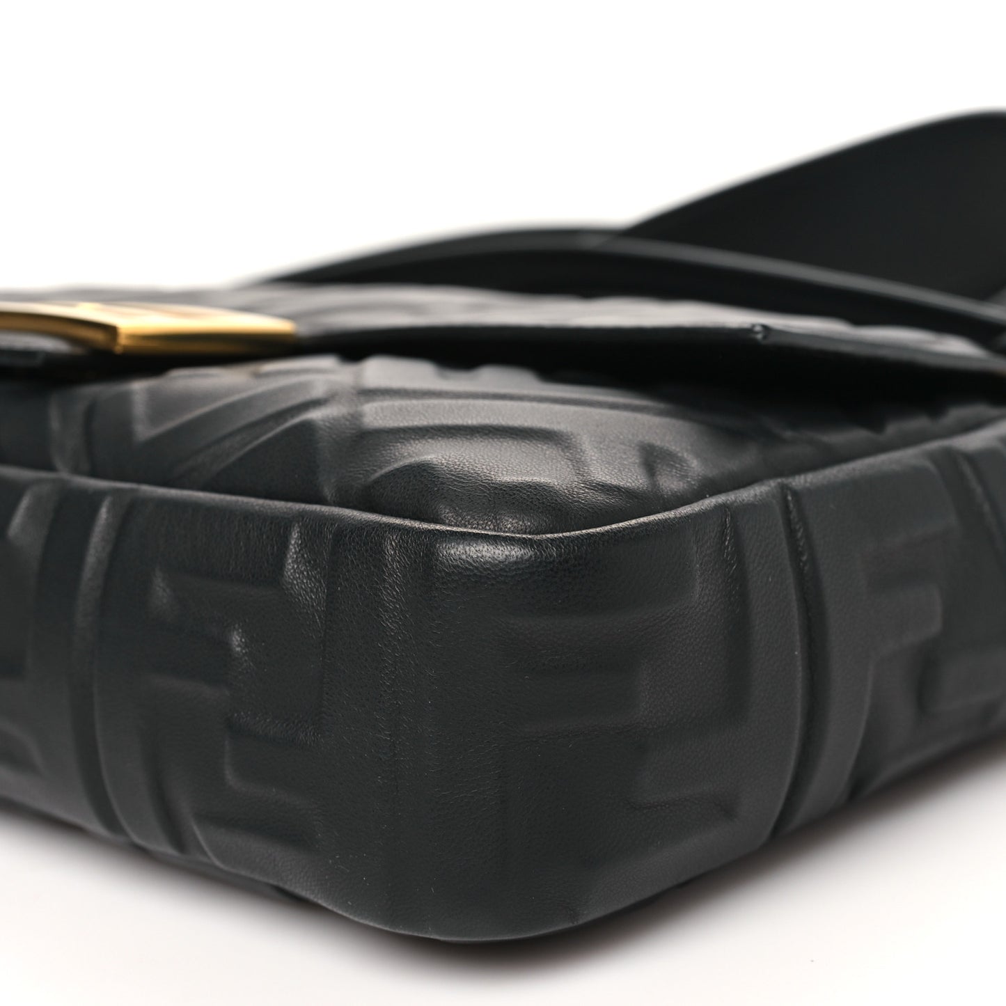 Nappa FF 1974 Embossed Baguette Black